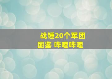 战锤20个军团图鉴 哔哩哔哩